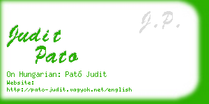 judit pato business card